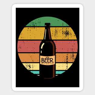 Beer - Bottle Beer Vintage Sunset Magnet